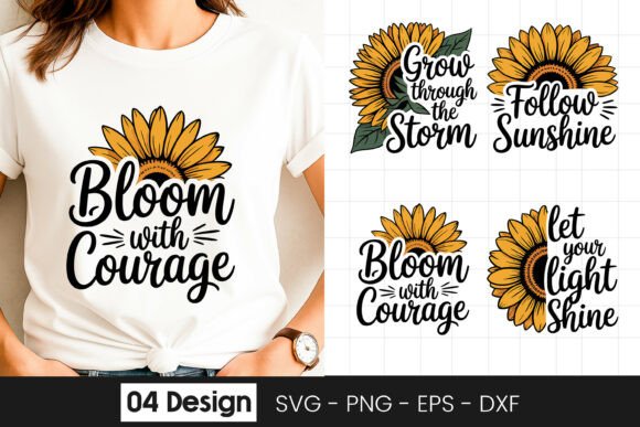 Bloom with Courage Sunflower SVG PNG: A Designer's Review