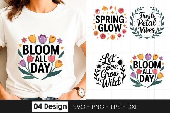 Review: Bloom All Day Positive Floral SVG PNG for Embroidery