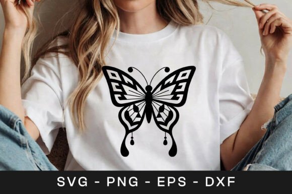 Review: Butterfly Line Art T-Shirt Design SVG for Embroidery