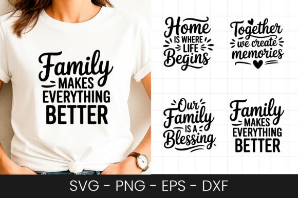 Review: Family Makes Everything Better SVG PNG for Embroidery