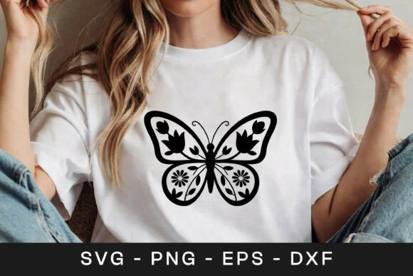 Review: Floral Butterfly Tattoo Style Design SVG for Embroidery