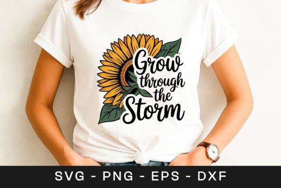 Review: Grow Through Sunflower SVG PNG for Embroidery