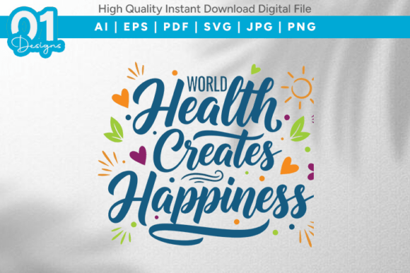 Review: Health Creates Happiness SVG for Embroidery