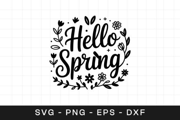 Review: Hello Spring Floral Wreath SVG PNG for Embroidery