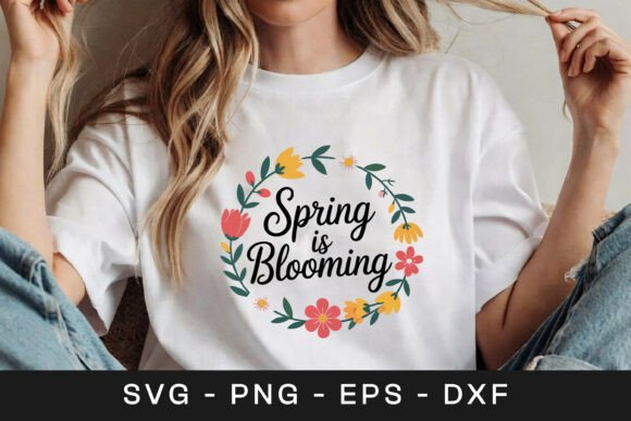 Review: Spring is Blooming Floral Wreath SVG PNG for Embroidery