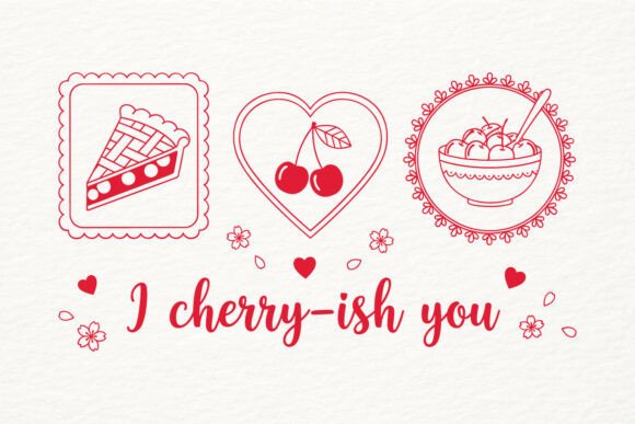 Valentines Day Cherry-ish You SVG PNG